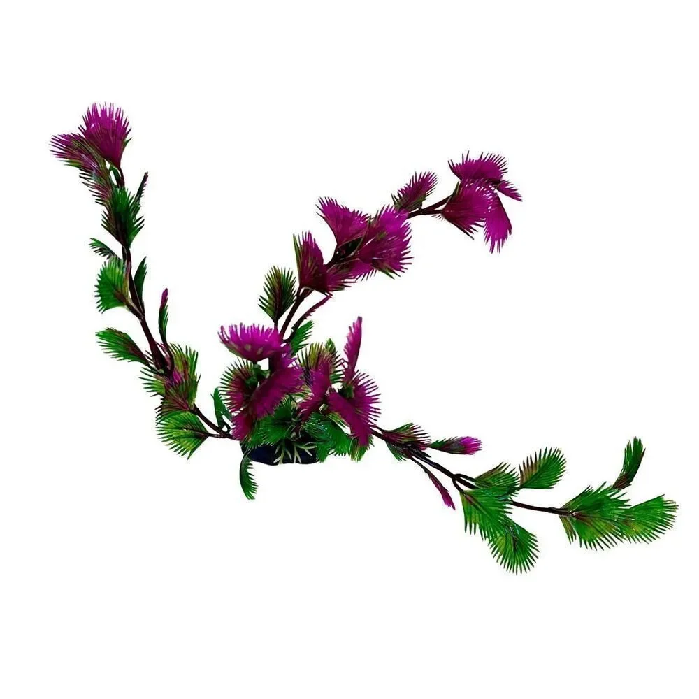 Purple Artificial Underwater Plant Aquarium Plant Fish Tank Landscape Decor